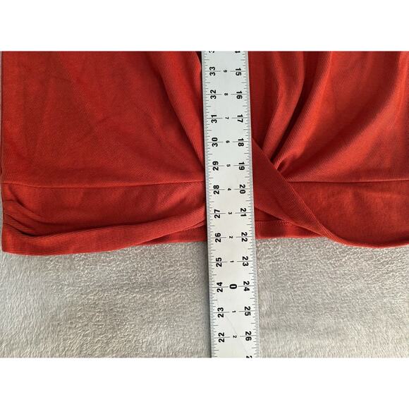 Grace & Karma Women’s Burnt Orange Twisted Front Blouse Size M - Picture 4 of 7